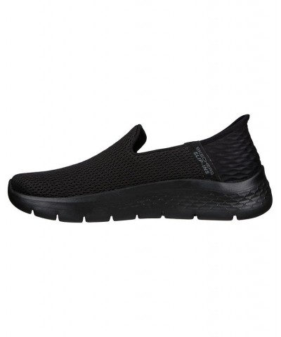 Women's Slip-Ins- GO WALK FLEX - Relish Slip-On Wide Width Walking Sneakers Black $40.80 Shoes