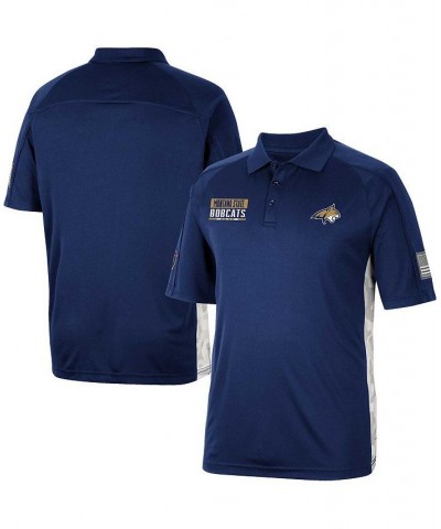 Men's Navy Montana State Bobcats OHT Military-Inspired Appreciation Snow Camo Polo Shirt $24.60 Polo Shirts