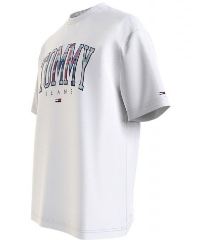 Tommy Hilfiger Men's Classic-Fit Tartan Logo-Graphic T-Shirt White $19.35 T-Shirts