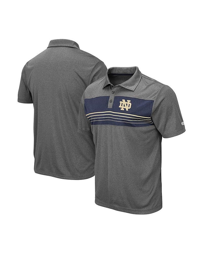 Men's Heathered Charcoal Notre Dame Fighting Irish Team Smithers Polo Shirt $22.50 Polo Shirts