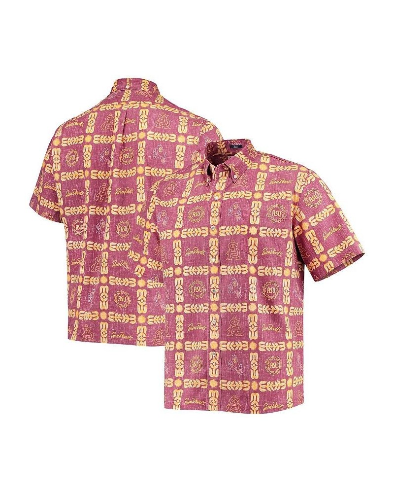 Men's Maroon Arizona State Sun Devils Classic Button-Down Shirt $45.00 Shirts