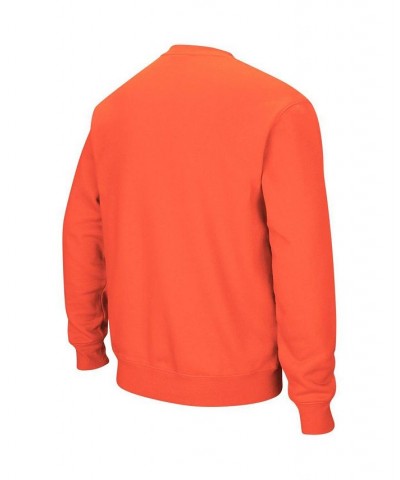 Men's Orange Virginia Tech Hokies Arch and Logo Crew Neck Sweatshirt $26.40 Sweatshirt