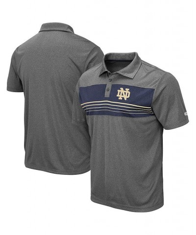 Men's Heathered Charcoal Notre Dame Fighting Irish Team Smithers Polo Shirt $22.50 Polo Shirts