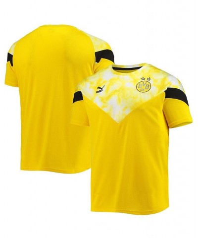 Men's Yellow Borussia Dortmund Iconic DryCELL Training T-shirt $27.00 T-Shirts