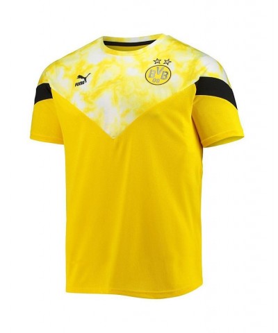 Men's Yellow Borussia Dortmund Iconic DryCELL Training T-shirt $27.00 T-Shirts