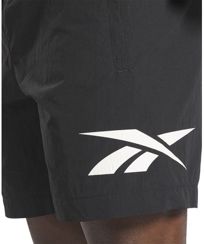 Men's Large Logo Woven Shorts Black $30.25 Shorts