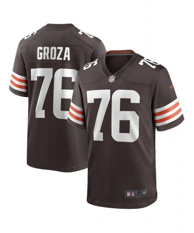 Men's Lou Groza Brown Cleveland Browns Game Retired Player Jersey $46.20 Jersey