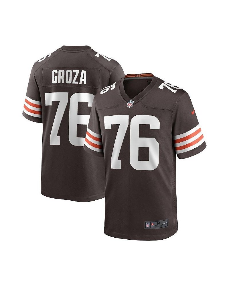 Men's Lou Groza Brown Cleveland Browns Game Retired Player Jersey $46.20 Jersey