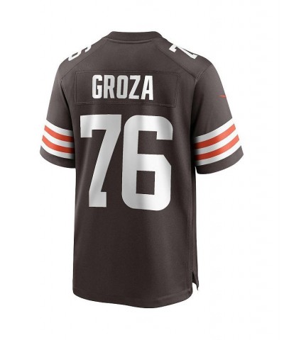 Men's Lou Groza Brown Cleveland Browns Game Retired Player Jersey $46.20 Jersey