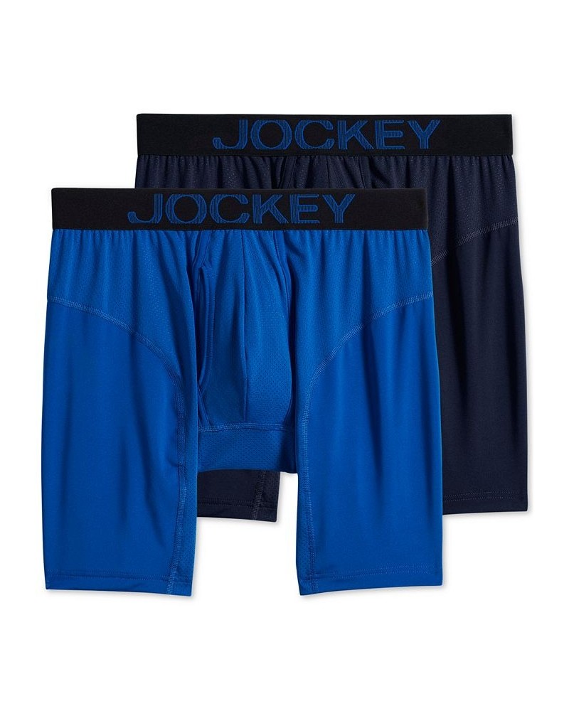 Men's 2-Pk. RapidCool Midway Boxer Briefs Blue $15.81 Underwear