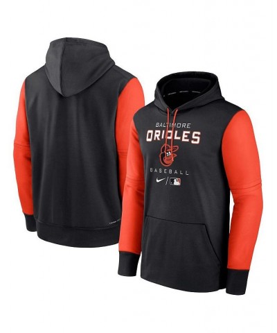 Men's Black, Orange Baltimore Orioles Authentic Collection Performance Hoodie $40.50 Sweatshirt