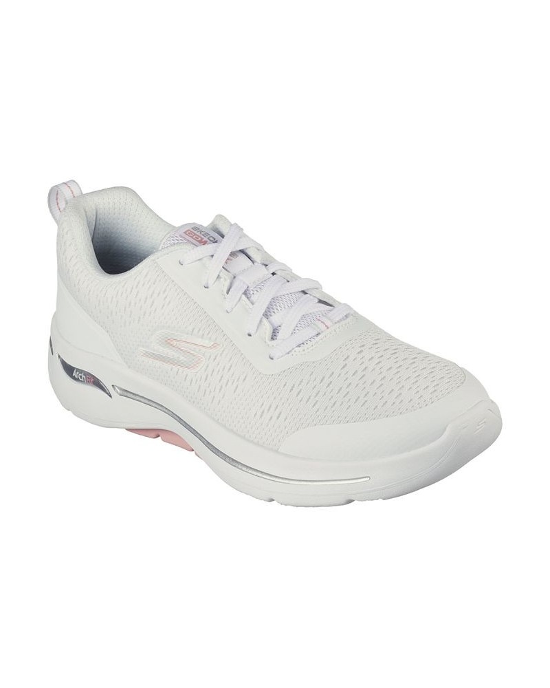 Women's Go Walk Arch Fit - Uptown Summer Casual Sneakers White $44.10 Shoes