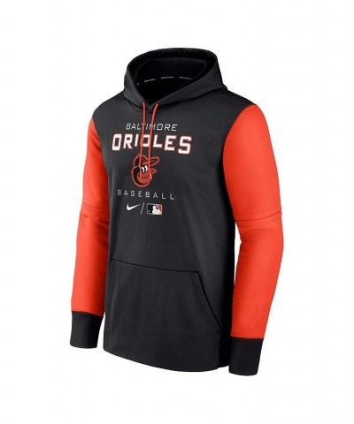 Men's Black, Orange Baltimore Orioles Authentic Collection Performance Hoodie $40.50 Sweatshirt