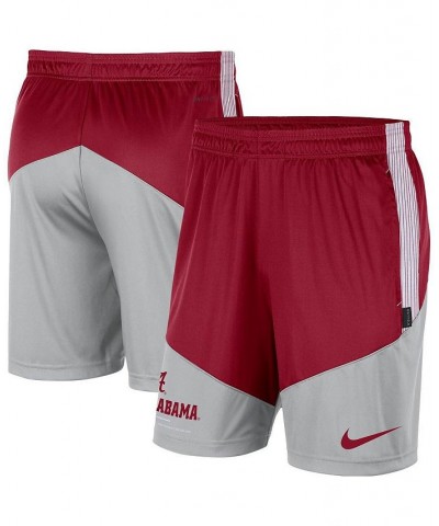 Men's Crimson and Gray Alabama Crimson Tide Team Performance Knit Shorts $32.44 Shorts