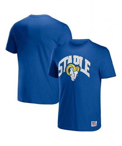 Men's NFL X Staple Royal Los Angeles Rams Lockup Logo Short Sleeve T-shirt $19.19 T-Shirts