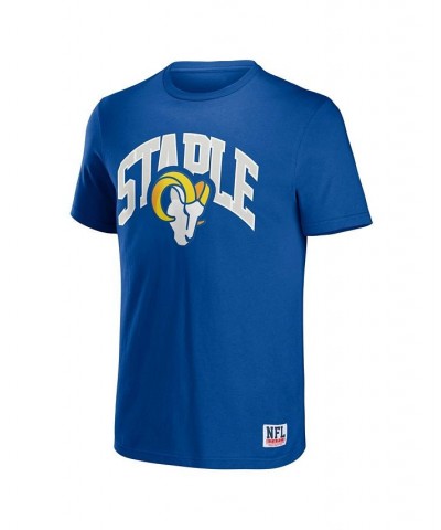 Men's NFL X Staple Royal Los Angeles Rams Lockup Logo Short Sleeve T-shirt $19.19 T-Shirts