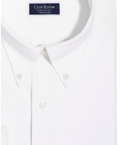 Men's Regular Fit Traveler Dress Shirt White $24.00 Dress Shirts