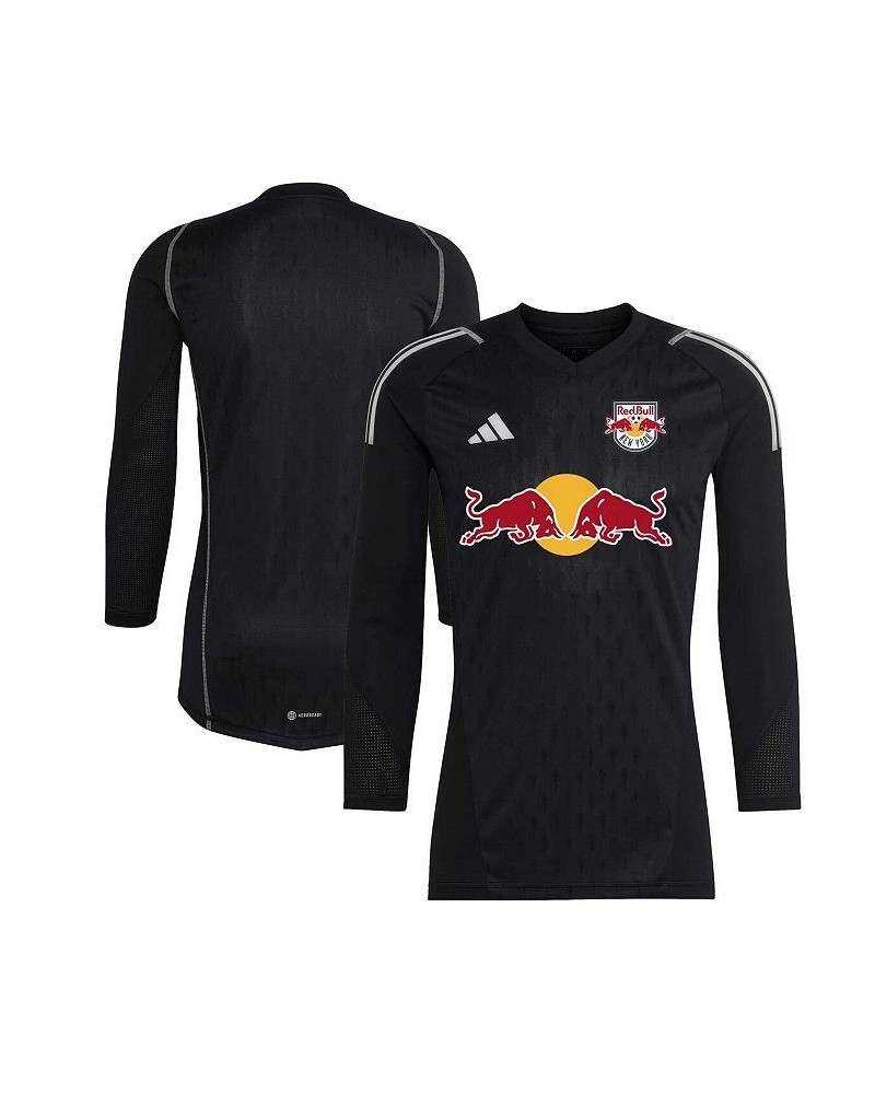 Men's Black New York Red Bulls 2023 Goalkeeper Long Sleeve Replica Jersey $61.60 Jersey