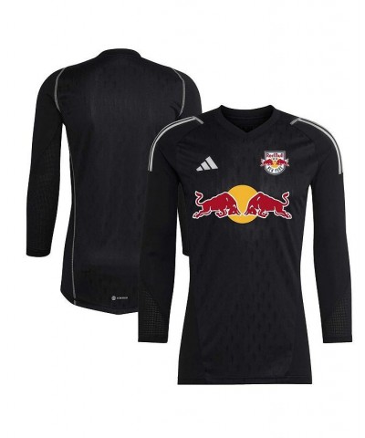 Men's Black New York Red Bulls 2023 Goalkeeper Long Sleeve Replica Jersey $61.60 Jersey