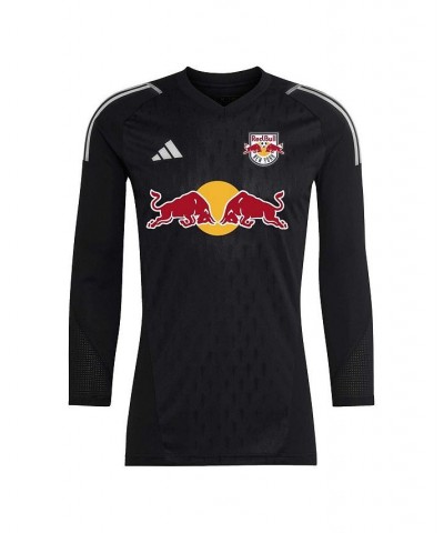 Men's Black New York Red Bulls 2023 Goalkeeper Long Sleeve Replica Jersey $61.60 Jersey