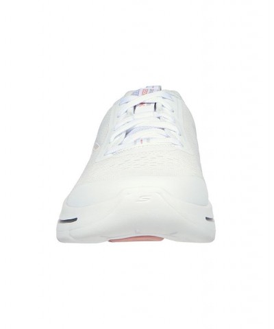 Women's Go Walk Arch Fit - Uptown Summer Casual Sneakers White $44.10 Shoes