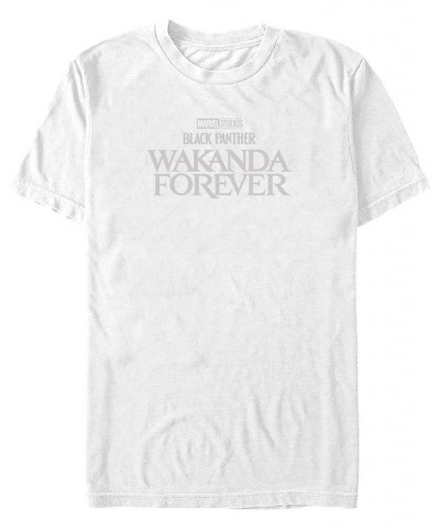 Men's Wakanda Forever Clear Short Sleeve T-shirt White $17.15 T-Shirts