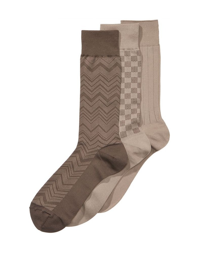 Perry Ellis Men's 3-Pk. Microfiber Patterned Socks PD01 $11.23 Socks