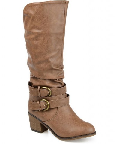 Women's Late Boot Tan/Beige $40.70 Shoes