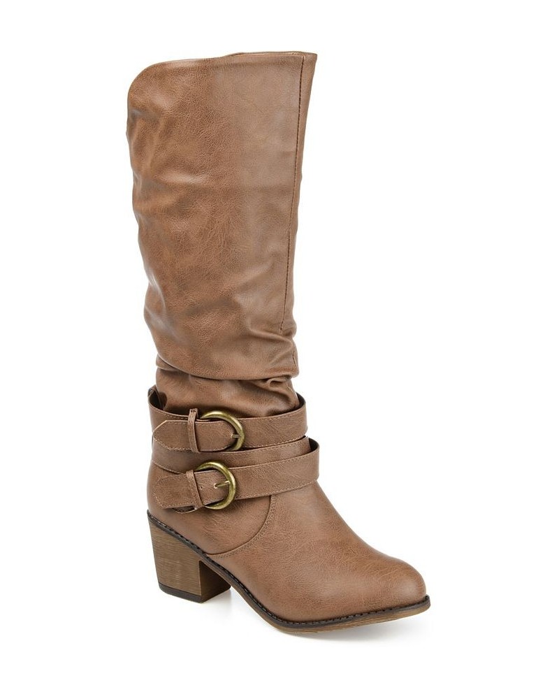 Women's Late Boot Tan/Beige $40.70 Shoes