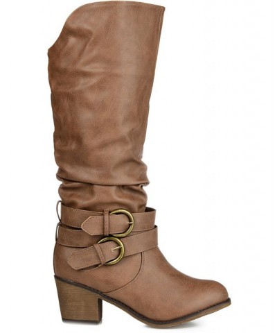 Women's Late Boot Tan/Beige $40.70 Shoes