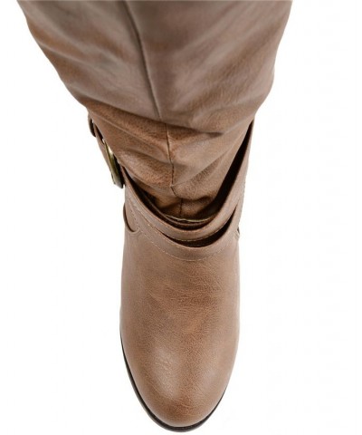 Women's Late Boot Tan/Beige $40.70 Shoes