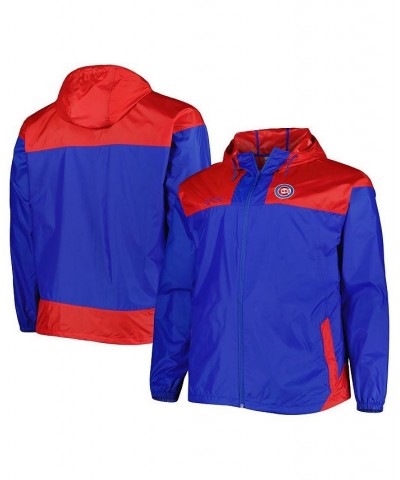 Men's Royal Chicago Cubs Flash Forward Challenger Big and Tall Omni-Shade Full-Zip Windbreaker $51.99 Jackets