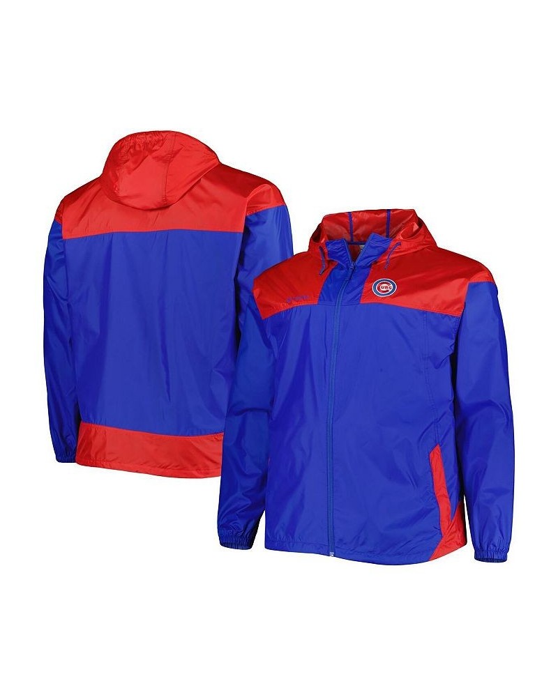 Men's Royal Chicago Cubs Flash Forward Challenger Big and Tall Omni-Shade Full-Zip Windbreaker $51.99 Jackets