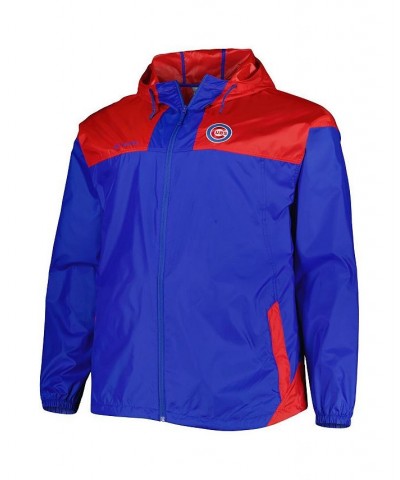 Men's Royal Chicago Cubs Flash Forward Challenger Big and Tall Omni-Shade Full-Zip Windbreaker $51.99 Jackets