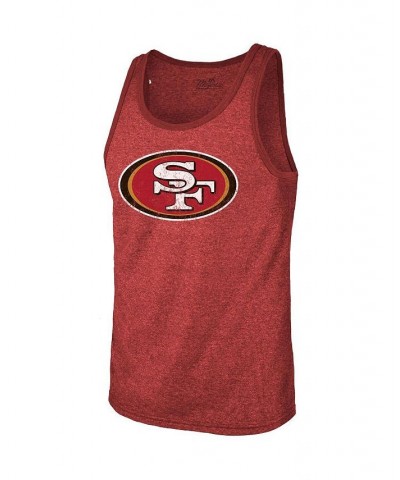 Men's Threads Deebo Samuel Scarlet San Francisco 49ers Player Name and Number Tri-Blend Tank Top $24.84 T-Shirts