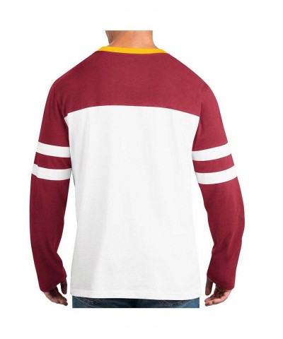 Men's Burgundy, White Washington Commanders Halftime Long Sleeve T-shirt $40.79 T-Shirts