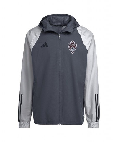 Men's Charcoal Colorado Rapids All-Weather Raglan Hoodie Full-Zip Jacket $43.20 Jackets