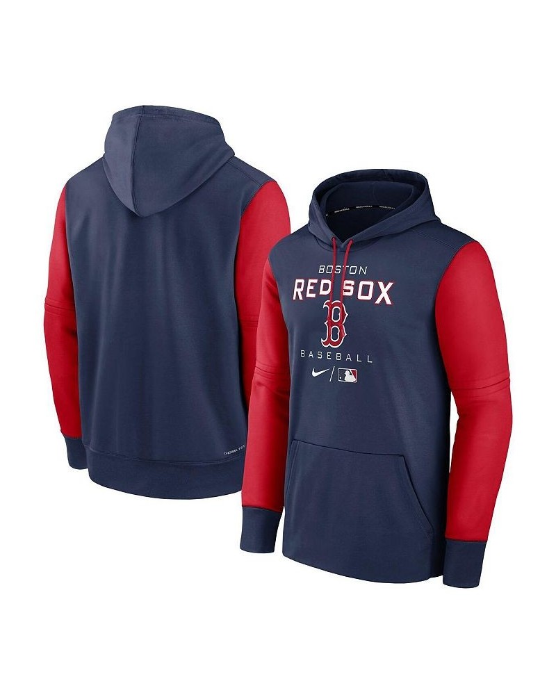 Men's Navy, Red Boston Red Sox Authentic Collection Performance Hoodie $44.10 Sweatshirt