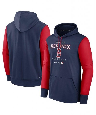 Men's Navy, Red Boston Red Sox Authentic Collection Performance Hoodie $44.10 Sweatshirt