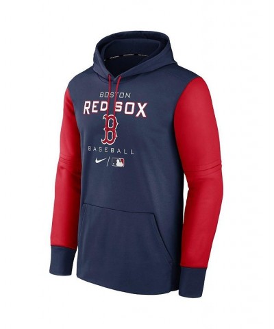 Men's Navy, Red Boston Red Sox Authentic Collection Performance Hoodie $44.10 Sweatshirt