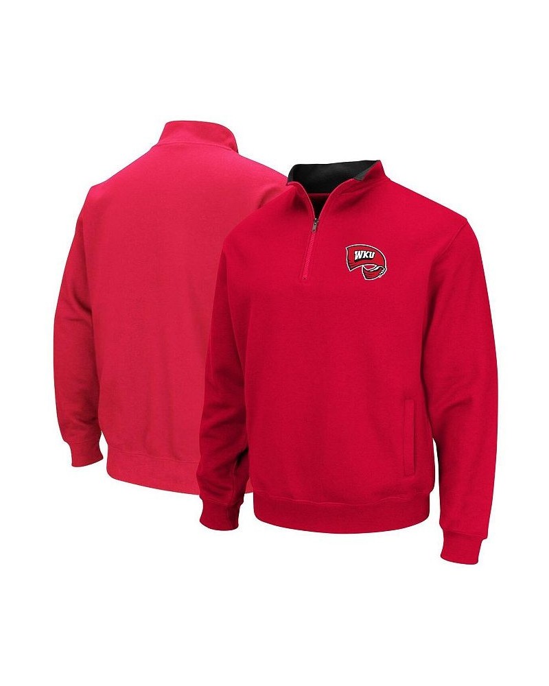 Men's Red Western Kentucky Hilltoppers Tortugas Quarter-Zip Sweatshirt $23.10 Sweatshirt