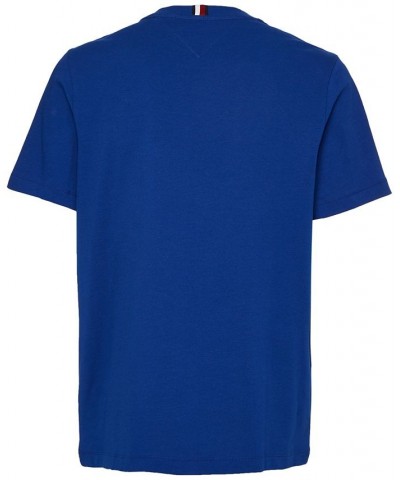 Men's Lux Embroidered Monogram Graphic T-Shirt Blue $15.09 T-Shirts