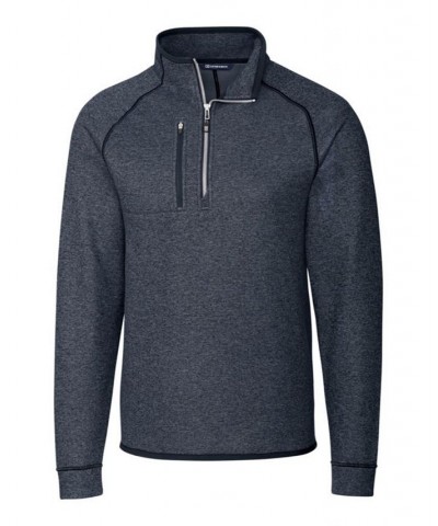 Men's Big and Tall Mainsail Half Zip Sweater Blue $60.90 Sweaters