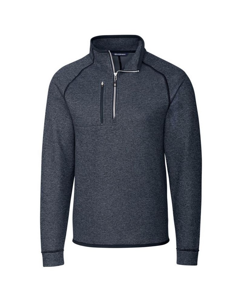 Men's Big and Tall Mainsail Half Zip Sweater Blue $60.90 Sweaters