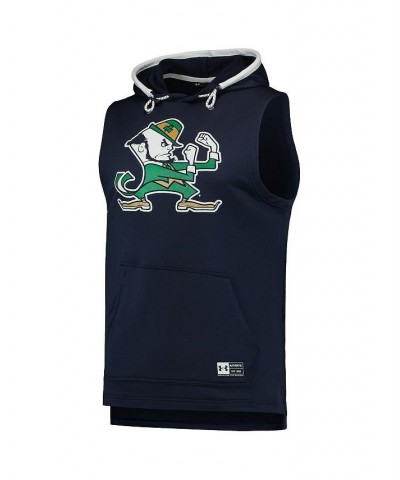 Men's Navy Notre Dame Fighting Irish Game Day Tech Sleeveless Hoodie $28.20 T-Shirts