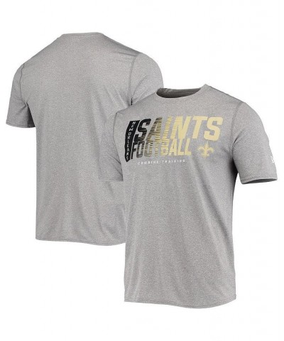 Men's Heathered Gray New Orleans Saints Combine Authentic Game On T-shirt $17.59 T-Shirts