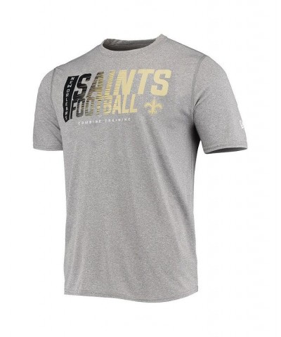 Men's Heathered Gray New Orleans Saints Combine Authentic Game On T-shirt $17.59 T-Shirts