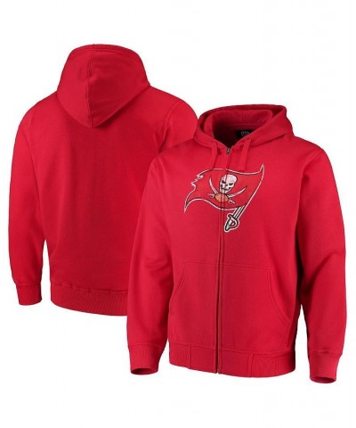 Men's Red Tampa Bay Buccaneers Primary Logo Full-Zip Hoodie $34.50 Sweatshirt