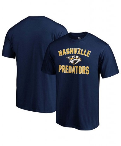 Men's Navy Nashville Predators Team Victory Arch T-shirt $18.59 T-Shirts