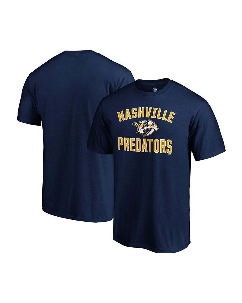 Men's Navy Nashville Predators Team Victory Arch T-shirt $18.59 T-Shirts